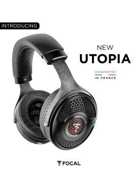 Focal Utopia New 2022 - słuchawki referencyjne, dynamiczne, otwarte.