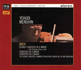 "Bach : Violin Concertos Violin Concerto in A Minor, BWV 1041 Concerto for 2 Violins in D Minor, BWV 1043 Violin Concerto in E Major, BWV 1042" Yehudi Menuhin (Violin, Conductor)  - płyta CD XRCD24