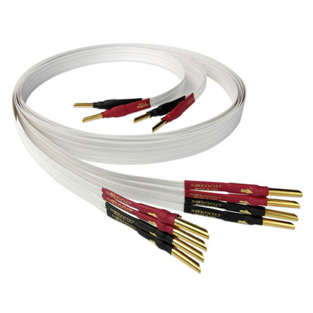 Nordost 4 Flat Kabel głośnikowy z wtykami bananowymi lub widłami